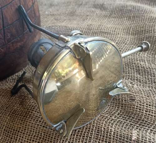 Vintage 1950`s small Optimus 96 - Made in Sweden brass camping Primus-fold in feet