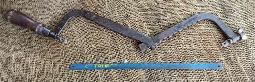 NICE VINTAGE  MILLERS GREENFIELD  NO -1934 B ADJUSTABLE HACKSAW-L 50 CM