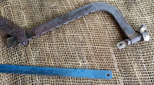 NICE VINTAGE  MILLERS GREENFIELD  NO -1934 B ADJUSTABLE HACKSAW-L 50 CM