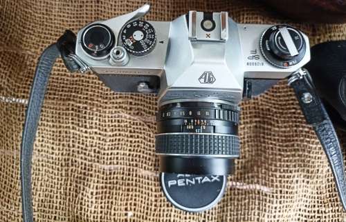 Pentax Spotmatic SP-F 35mm Camera SMC Takumar 1:2.8/55 Lens +Soligor Tele-Auto 1: 3.5 F 200mm Lens