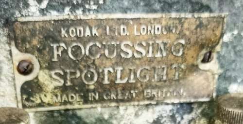 Wow!!... Big Antique Kodak LTD London `Focussing Spotlight`- Made in Great Britian