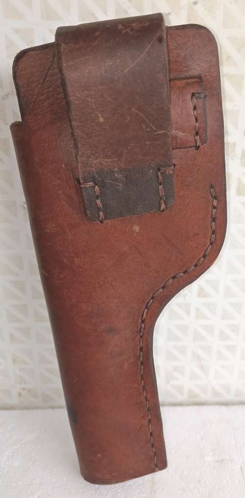 Vintage good quality leather Revolver holster-Dia 24 cm L x 10 cm W