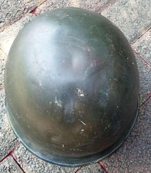Old SADF "Staaldak" hard Metal Helmut without inner