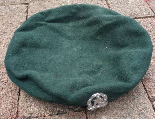 Old SADF Army Beret marked 1968 with badge in used condition