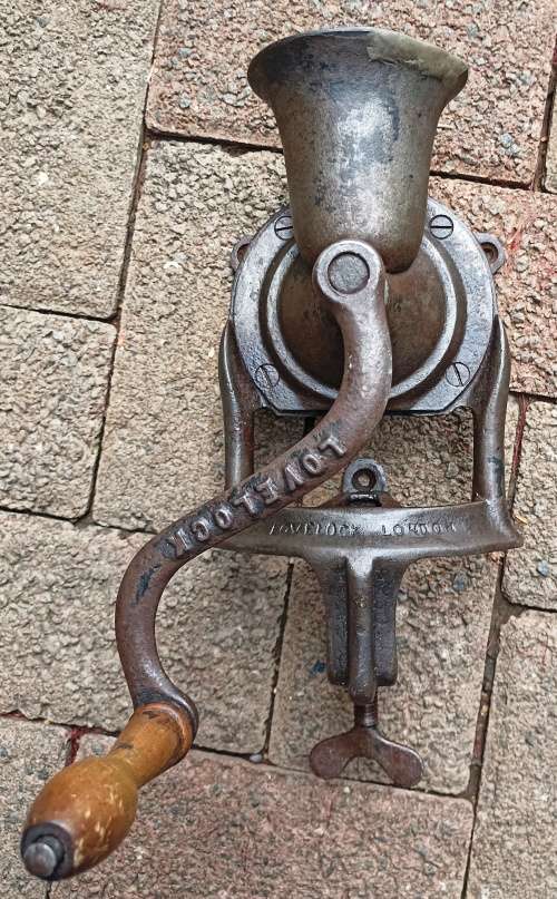 Lovelock London no 2 vintage Coffee Grinder-  complete and in working order