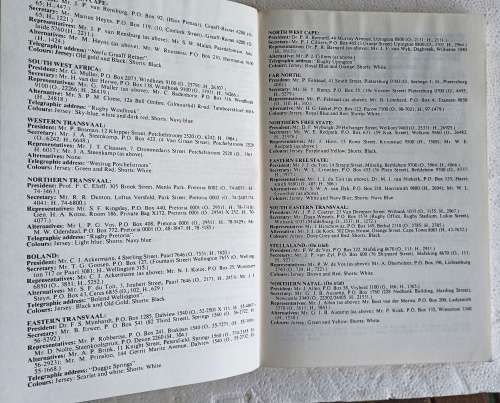 SA Laws of the Game of Footbal (As framed by International Rugby Footbal Board)-1974