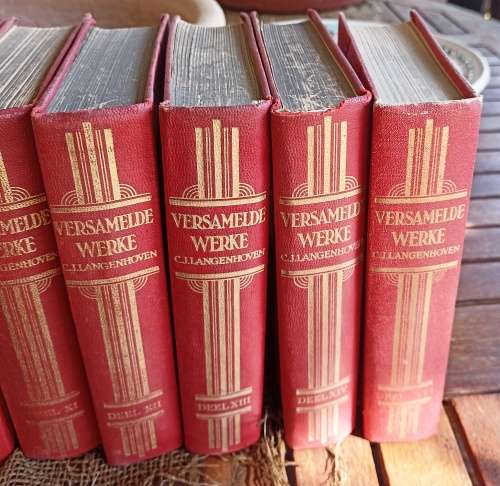 15 Copies of `CJ Langenhoven-Versamelde Werke` Vol I - XVI (Vol XV-missing-the 16th one)