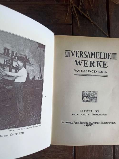 15 Copies of `CJ Langenhoven-Versamelde Werke` Vol I - XVI (Vol XV-missing-the 16th one)