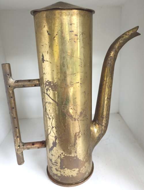 Set of 3 unique ornamental pieces made by solders on border during border war 1970`s (cannon shells)