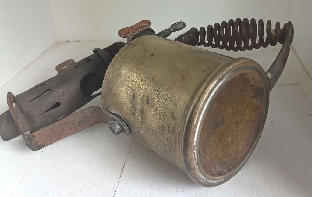 Vintage Radius Brass Blow Torch, made by Radius Sweden-not tested