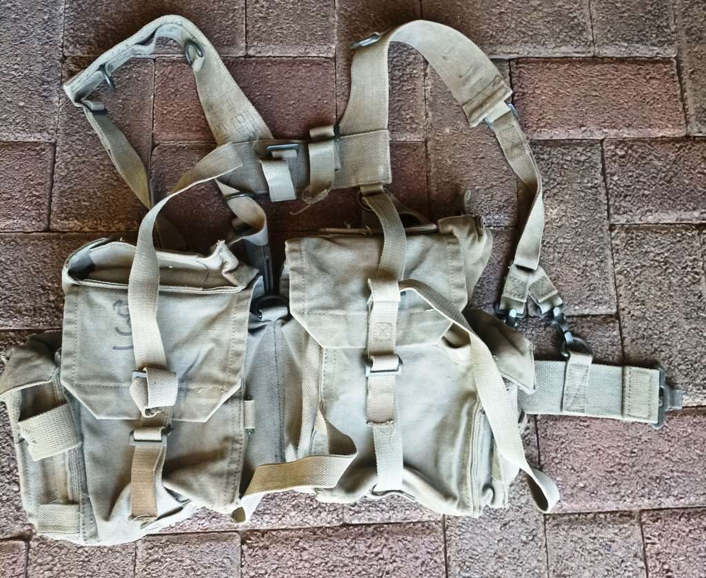 Border War period Green Webbing with belt