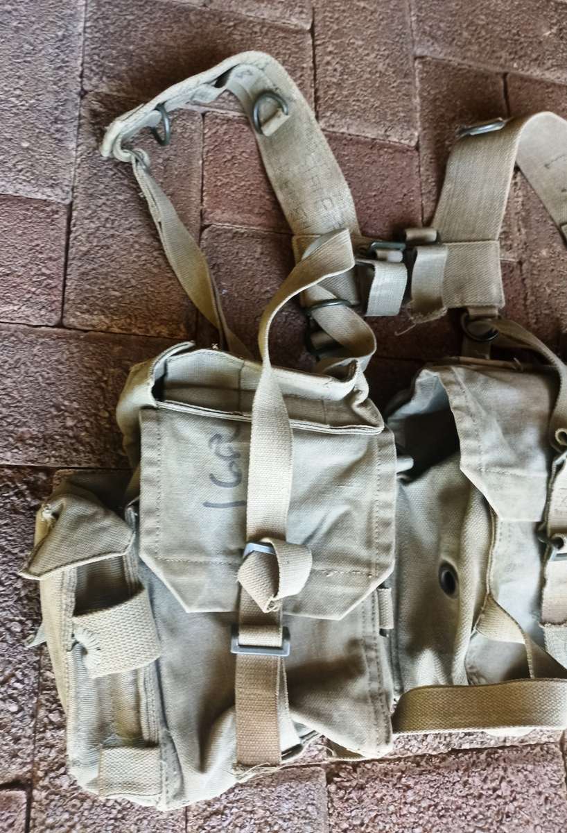 Border War period Green Webbing with belt