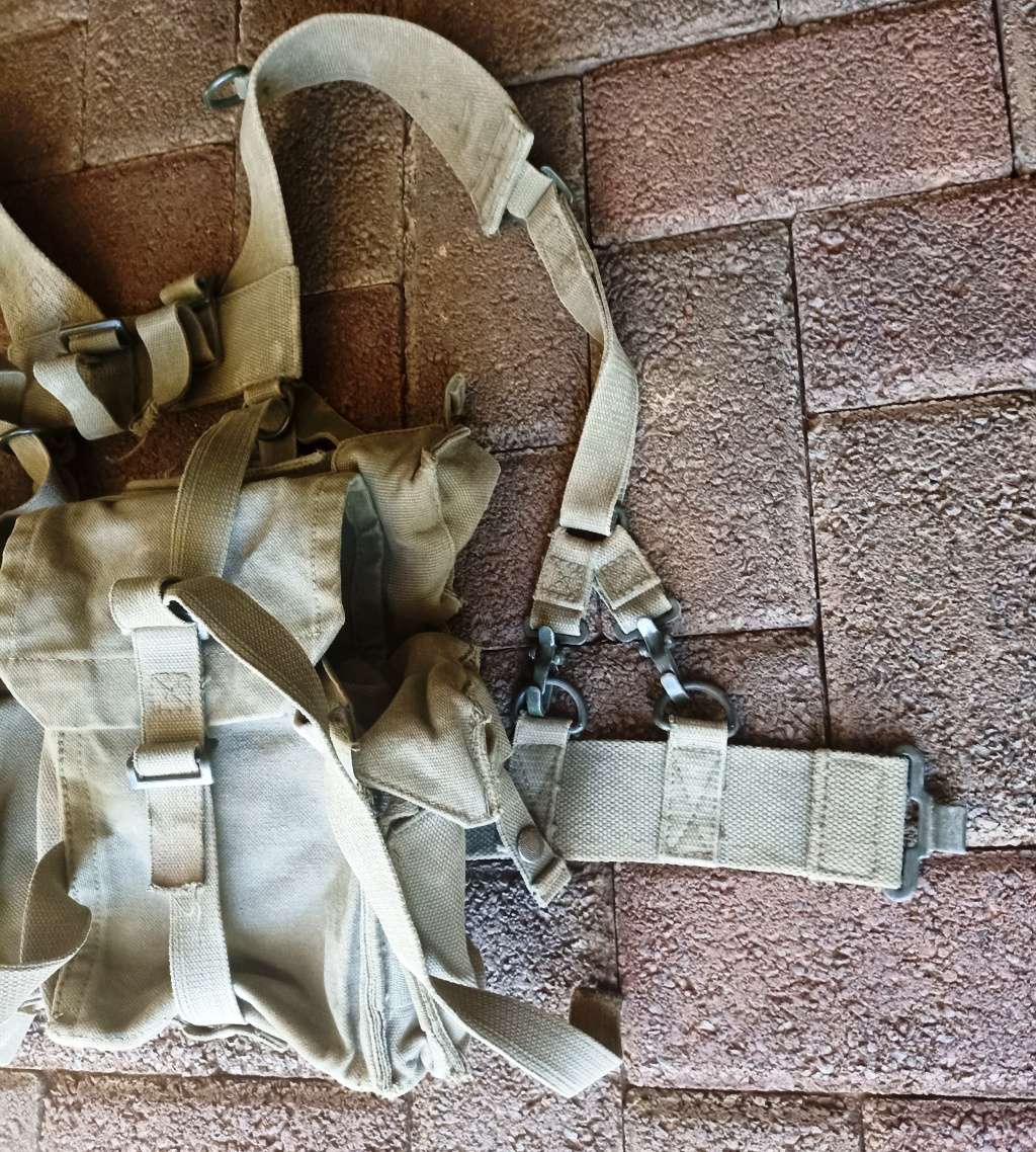 Border War period Green Webbing with belt