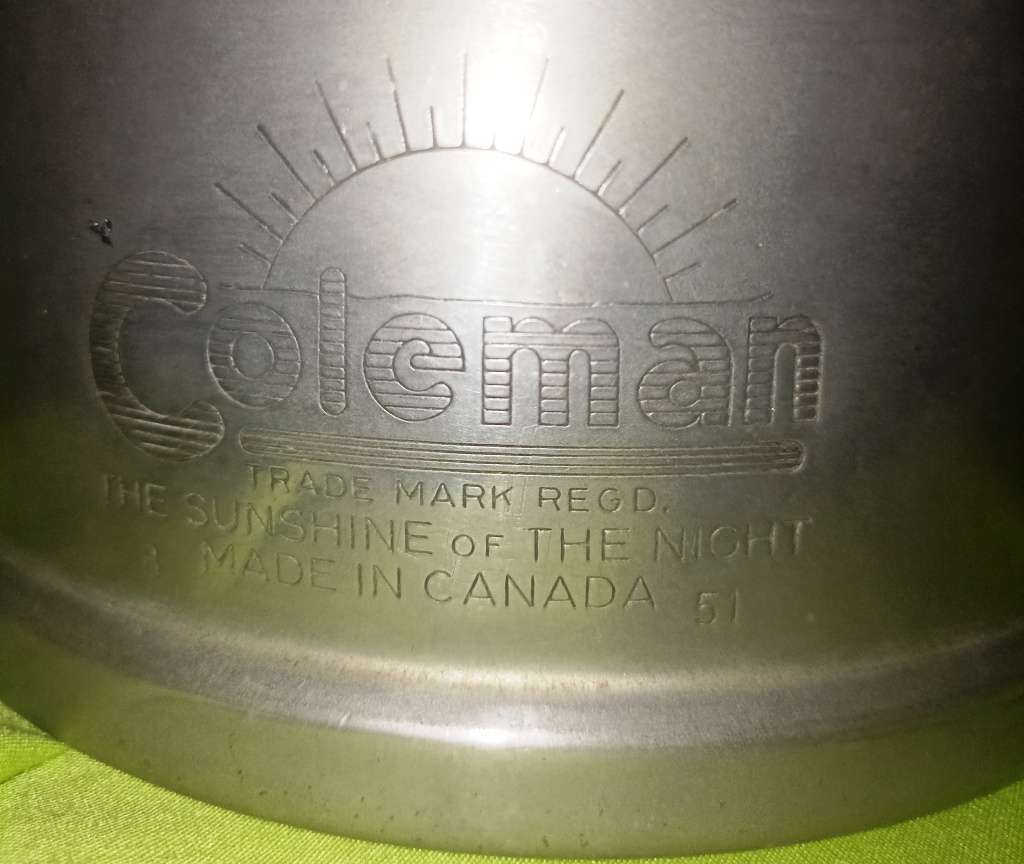Vintage Coleman 238B Rapid-Light Lantern 1951-Very rare-Working