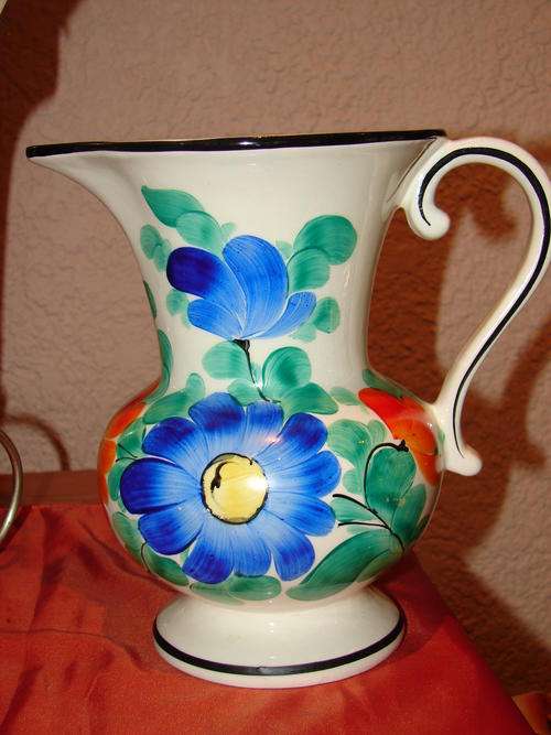 Gzechoslovakia Handpainted Jug - Beautiful piece