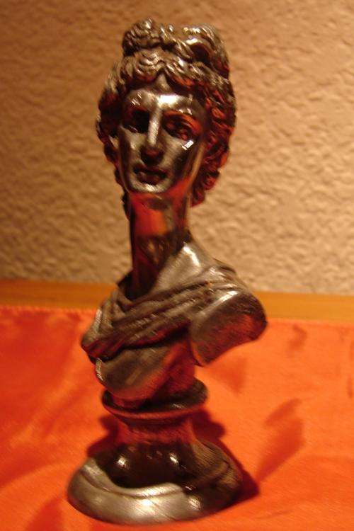 Metal Apollo Bust-Weghs 3.75lbs - height 17cm