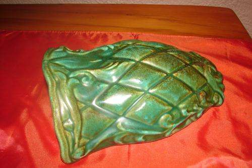 Lucia Ware - Dark Green Wall Flower Pocket - Length 22cm and width 16cm