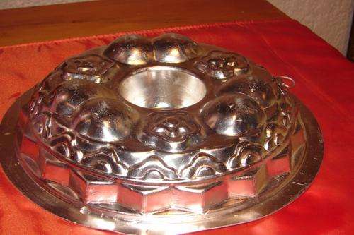 Big Tin Yelly Mould-Round Design-Dia.-24cm