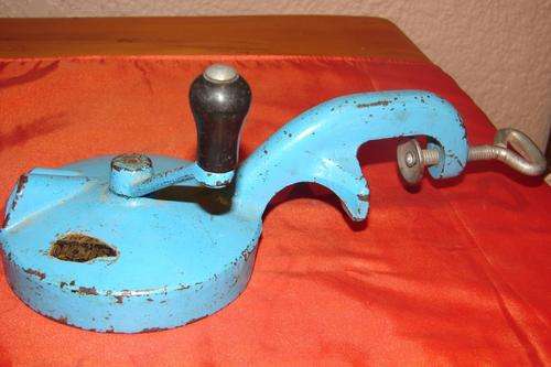 Handy vintage 2 size Table Bean Slicer without catch holder/bottle - working order