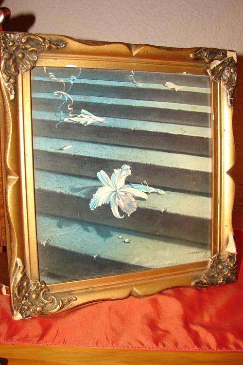 Tretchikoff Print Lost Orchid 1978 in Art Deco Frame-Width 31cm x 30cm
