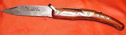 Okapi Carbon Steel Knives-Lenght close 12cm-Opened 20cm-Good condition