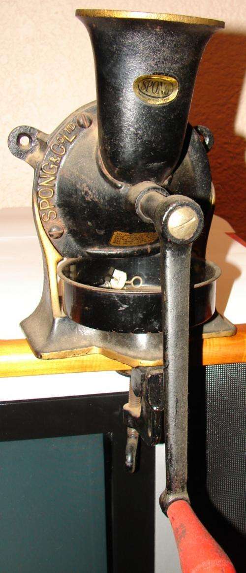Spong Coffee Grinder-Complete-Made in England-Working order