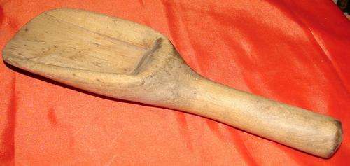 Antique Butter Wooden Scoop-Length 25xcm and width 7cm