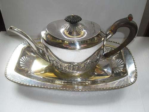 BEAUTIFULL SILVER  PLATED SET.  SEE DESCRIPTION