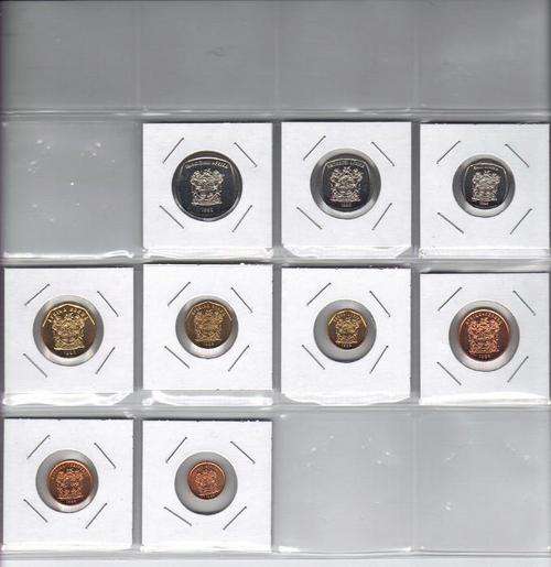 HIGH QUALITY SOUTH AFRICAN COINS. FROM THE YEAR 1998. from collectors album!!!