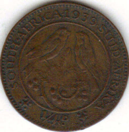 1939 SOUTH AFRICA UNION FARTHING VERY RARE INDEED!!!