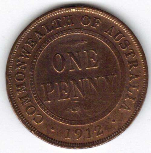 1912 AUSTRALIA PENNY  @ 1 LOW PRICE!!!!