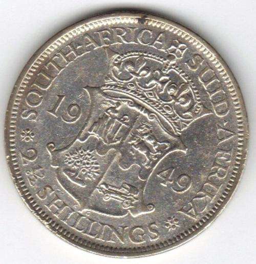1949 UNION SILVER HALF CROWN FROM COLLECTORS LOT, VERY HIGH VALUE
