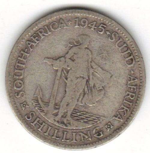 THE RARE 1945 SHILLING SOUTH AFRICA UNION