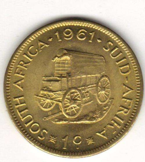 RSA 1961 CENT COIN THE FIRST RSA COIN!!