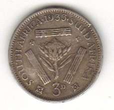 THE RARE 1933 TICKEY SOUTH AFRICA UNION