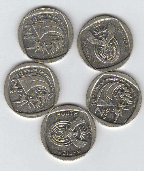 THE YEAR 2004 R2 FREEDOM COINS SOUTH AFRICA