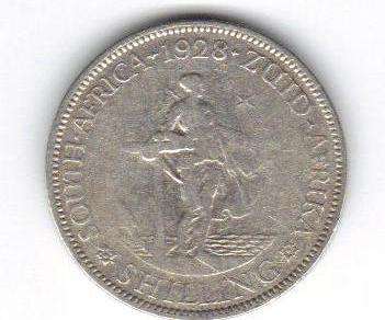 THE RARE 1928 SHILLING SOUTH AFRICA
