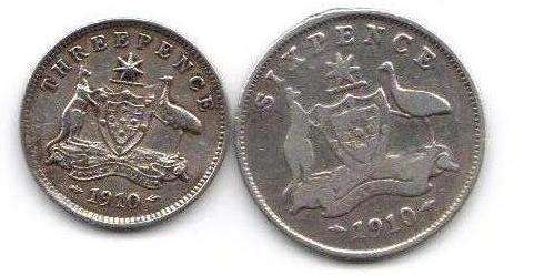 101 YEARS OLD AUSTRALIAN SILVER COINS @ R1 WHAT A PRICE!!!