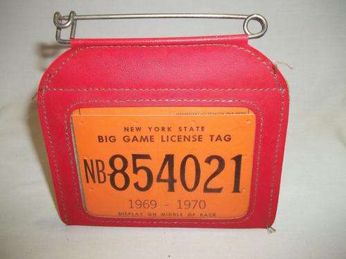 NEW YORK STATE LICENSE DOCUMENTS 1969 - 1970 (HUNTING, BIG GAME AND AUTO CLUB)