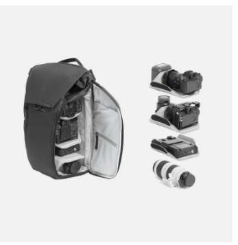 Peak Design Everyday Backpack Version 2, 20L Black, Camera Bag, Laptop Backpack with Tablet Sleeves
