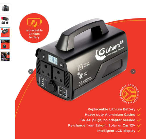 Flexopower 555wh portable battery pack-open box-new