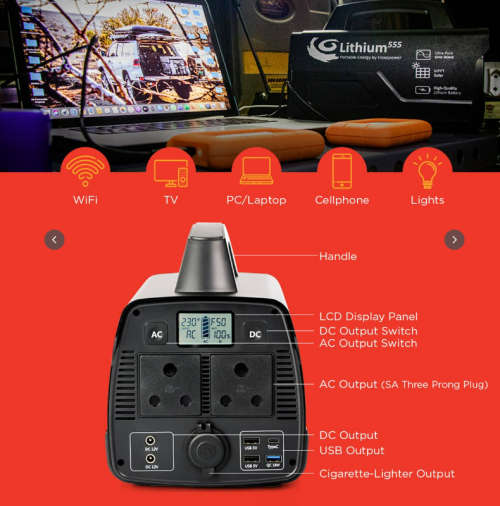 Flexopower 555wh portable battery pack-open box-new