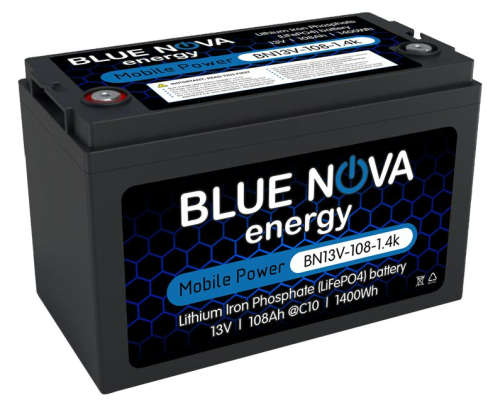 Bluenova Lithium Iron Phosphate 13V Battery 108Ah