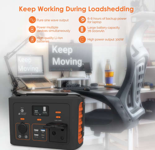 Vizia Home Office UPS Backup Inverter Power Bank | UPS-J300