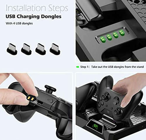 Multifunction Vertical Stand for Xbox One/S/X Series Charging Dock Station