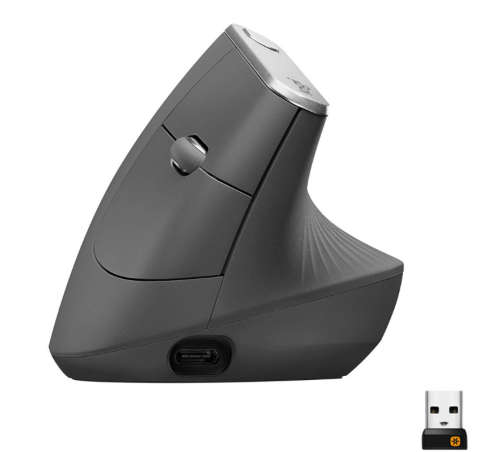 Logitech MX Vertical Advanced Ergonomic Wireless Mouse Grey