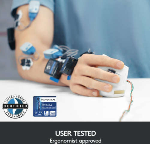 Logitech MX Vertical Advanced Ergonomic Wireless Mouse Grey