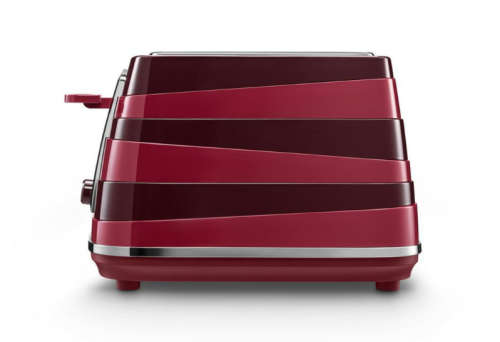 Delonghi - Avvolta Class 4 Slice Toaster - Charming Red
