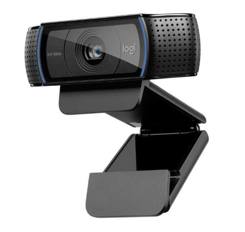 Logitech C920 Full HD Pro Webcam, Clear Stereo Audio, HD Light Correction