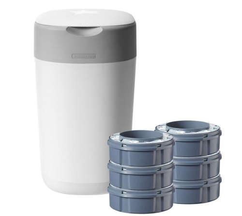 Tommee Tippee - Sangenic Twist & Click Starter Kit - Cotton White